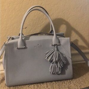 Kate Spade Sky Blue Satchel with Tassel